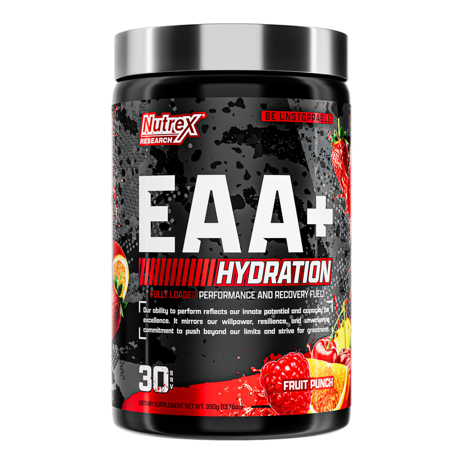 Aminoácidos Nutrex EAA+ Hydration Fruit Punch, 30 porciones